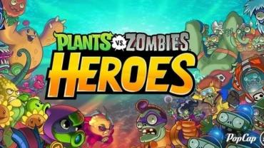 Plants vs Zombies Heroes game screen.