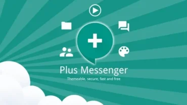 Plus Messenger mod interface showing premium features