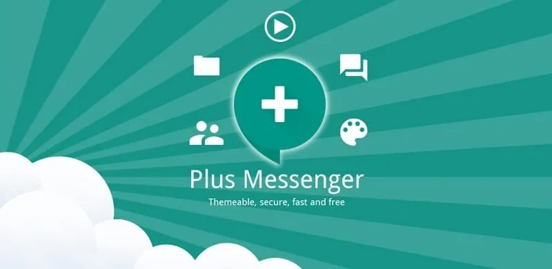 Plus Messenger mod interface showing premium features