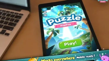 Pop Block Puzzle gameplay screenshot.