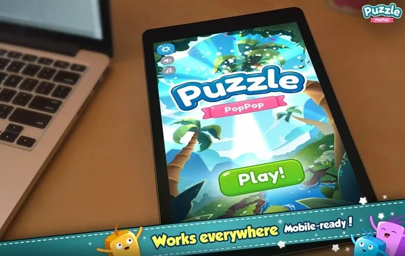 Captura de pantalla del juego Pop Block Puzzle.