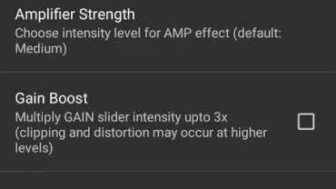 Power Audio Equalizer FX mod interface showing premium features