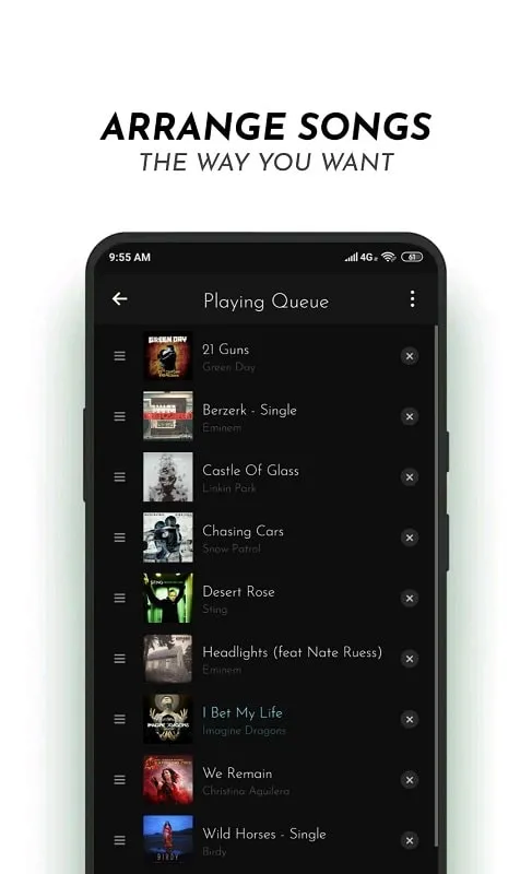 PowerAudio Pro Music Player mod equalizer settings