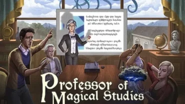 Professor of Magical Studies in-game screenshot showcasing the magical world.