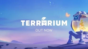 Project Terrarium in-game screenshot showcasing the desolate landscape and the player's equipment.