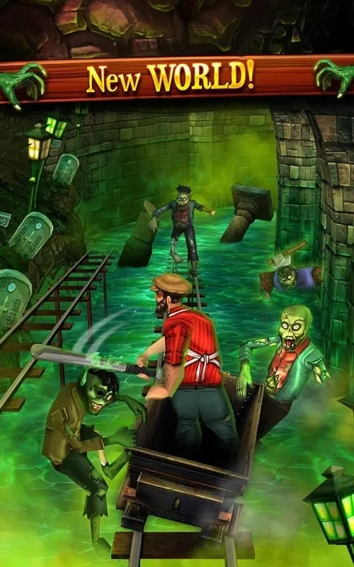 Rail Rush gameplay screenshot showing various obstacles and collectibles.