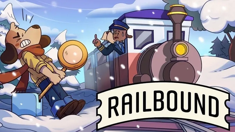 Railbound gameplay screenshot showcasing the charming art style and puzzle mechanics.