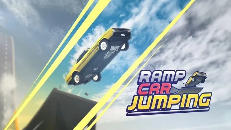 Ramp Car Jumping gameplay screenshot.