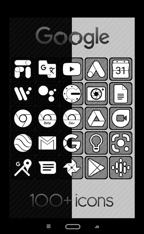 Raya Black Icon Pack mod interface showing premium features