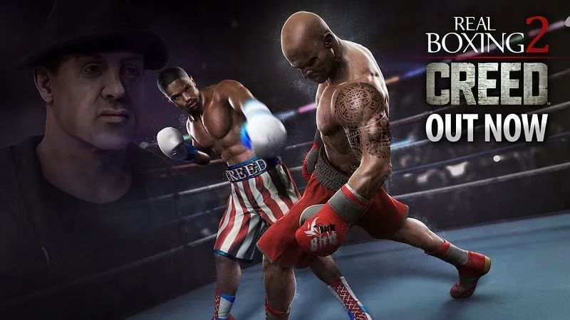 Real Boxing 2 in-game screenshot showcasing the boxing action.