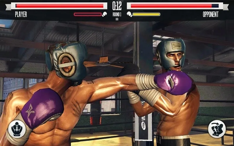 Real Boxing gameplay featuring different boxing arenas.