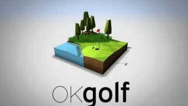 Relaxing gameplay on a scenic golf course.