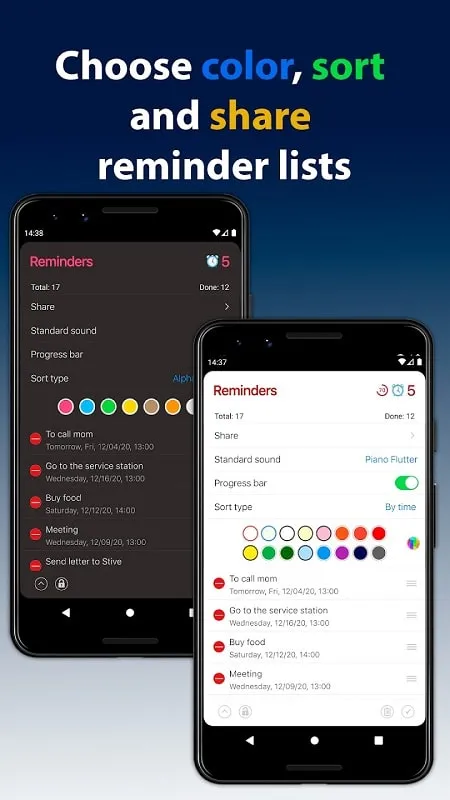 Reminders mod illustrating the floating window feature