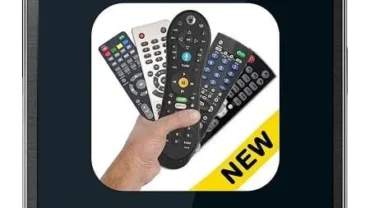 Remote Control for All TV interface displaying various buttons and options.