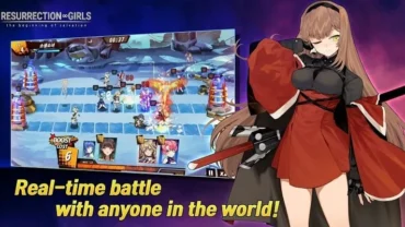 Resurrection Girl in-game screenshot showcasing the battle interface.