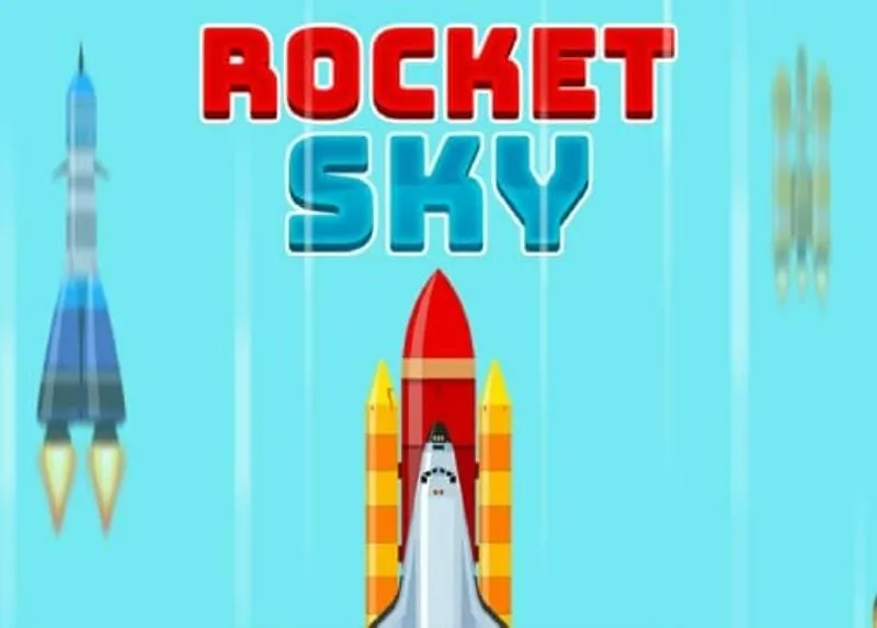 Rocket launching into space in Rocket Sky!