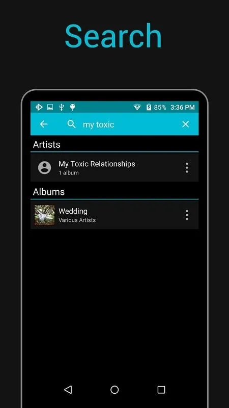 Rocket Music Player mod interface showing premium features