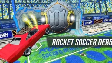Rocket Soccer Derby gameplay screenshot.