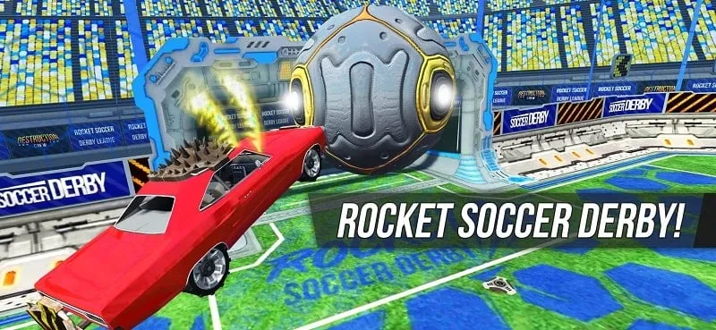 Rocket Soccer Derby gameplay screenshot.