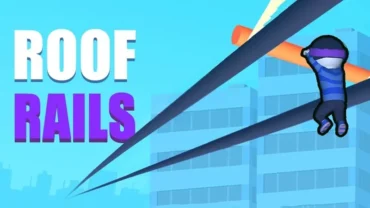 Roof Rails gameplay on a mobile device.