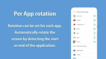 Rotation Control Pro mod interface showing premium features