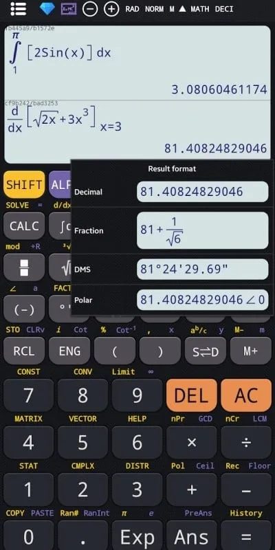 Ứng dụng máy tính khoa học Scientific Calculator Plus 991 Mod APK