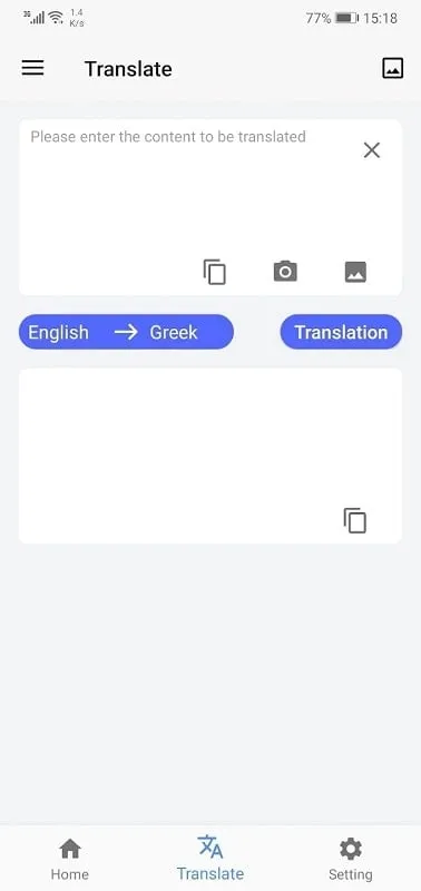 Screen Translation MOD APK features demonstration