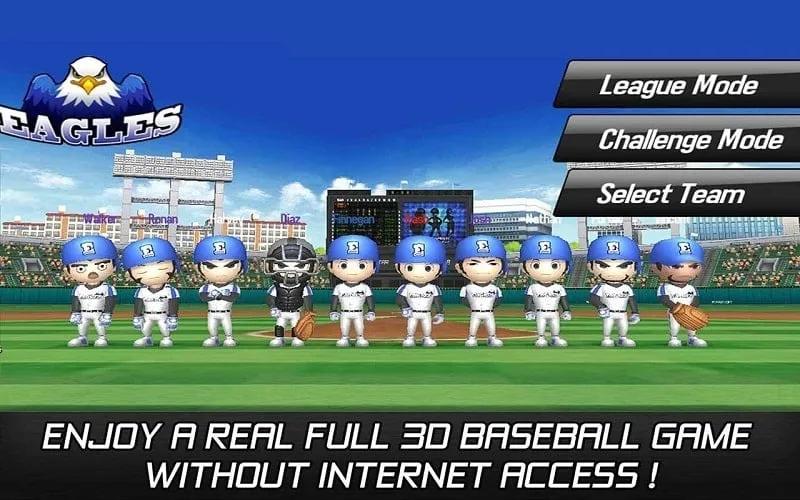 Screenshot displaying a potential error message during the installation process of Baseball Star MOD APK.