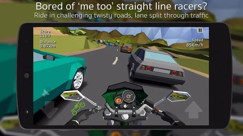 Screenshot displaying the customization options in Cafe Racer, allowing players to personalize their motorcycle's appearance.