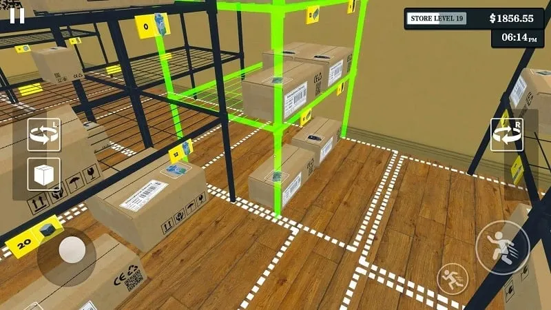 Screenshot displaying the product stocking interface in Supermarket Simulator.