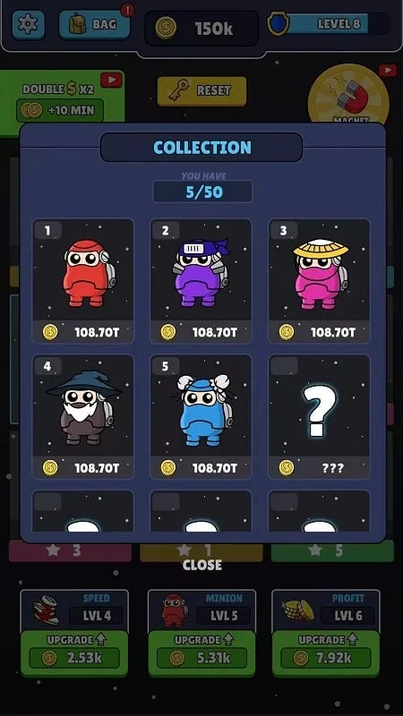 Screenshot displaying unlimited money in the Impostor Academy MOD APK.