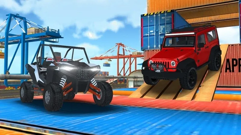 Screenshot of Car customization options