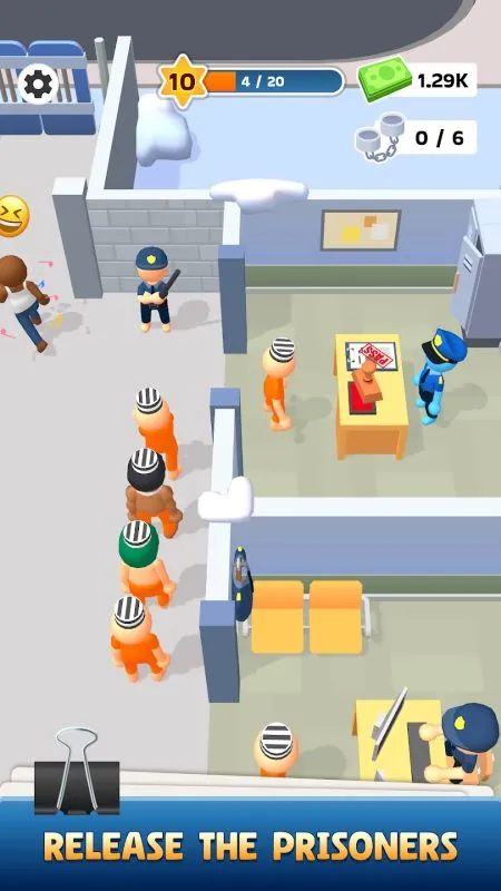 Screenshot of Prison Life displaying the staff management interface.