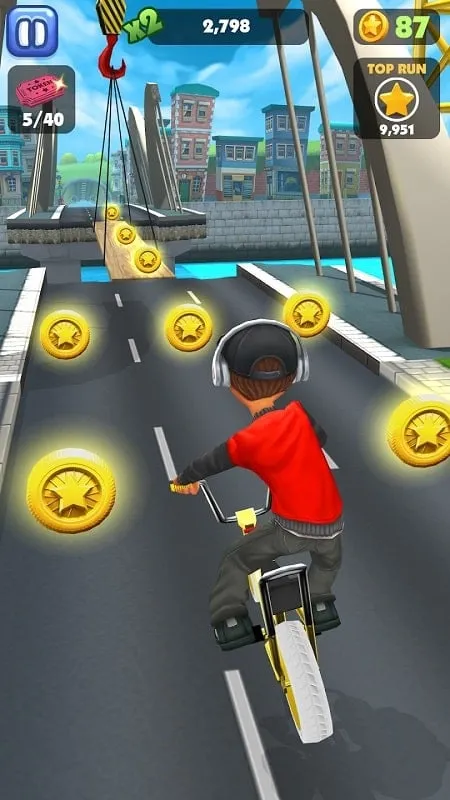 Screenshot of the in-game store in Bike Blast showcasing available characters and upgrades.