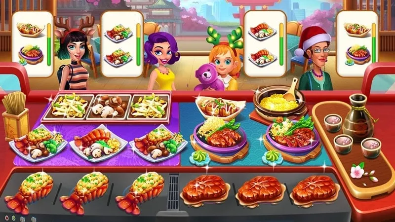 Screenshot of the in-game store in Cooking Wonderland, showcasing the availability of various upgrades and items.