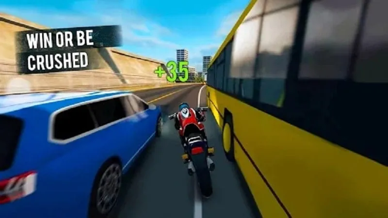 Screenshot of Traffic Moto Racing 2024 highlighting the in-game store where the unlimited money can be utilized.