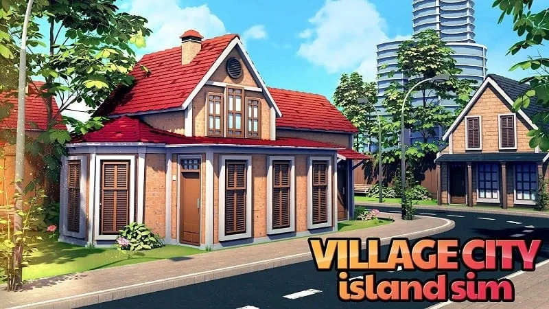 Screenshot showcasing the unlimited money feature in the Village Island City Simulation MOD APK.