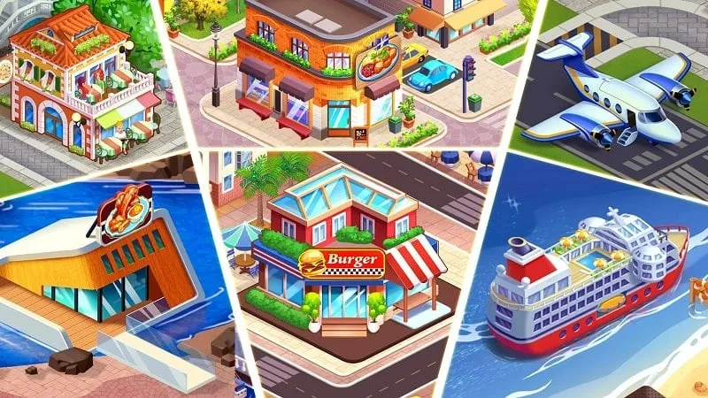 Screenshot showcasing the variety of dishes available in Crazy Chef.