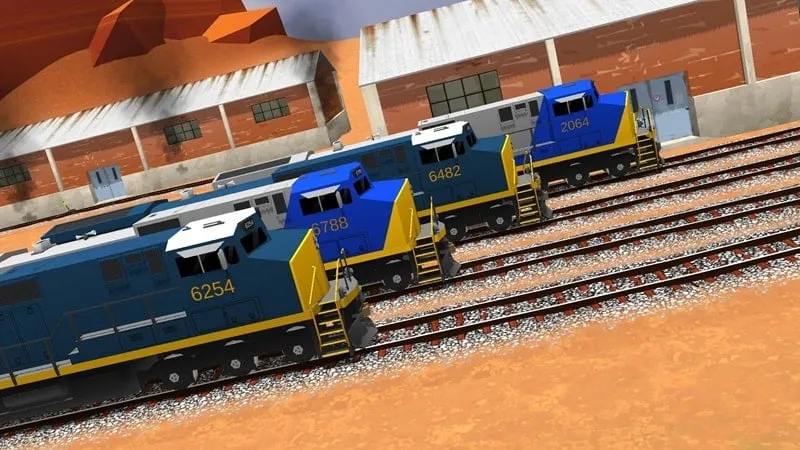 Screenshot showing a variety of train models available for selection in the game.