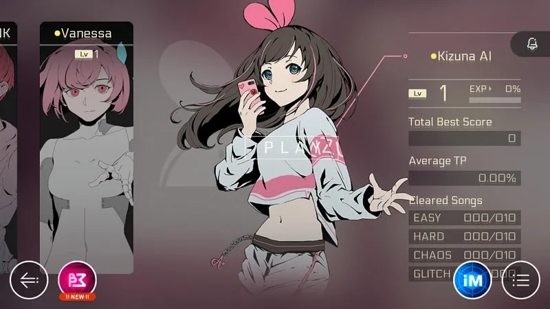 Selecting a song in Cytus II.