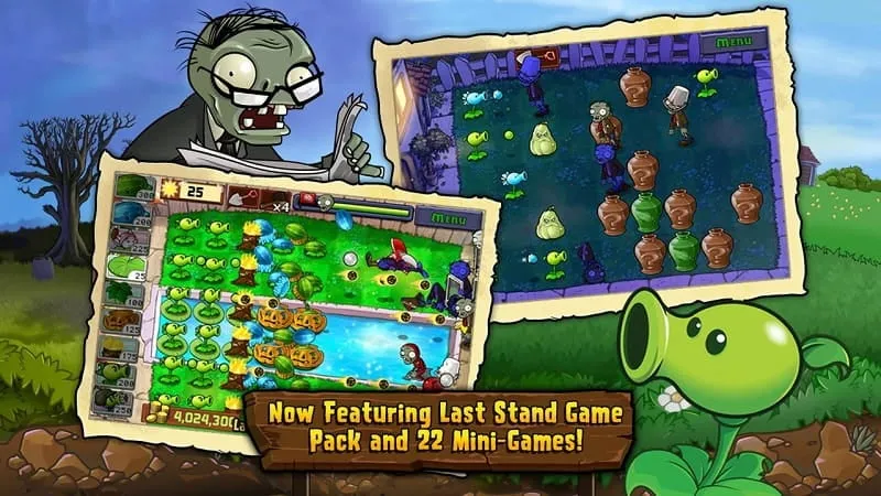 Selecting plants with unlimited sun in Plants vs. Zombies.