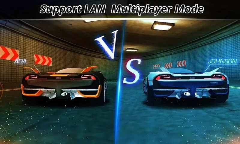 Selecting upgrades in City Racing 3D with unlimited money.