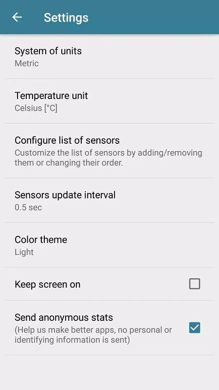 Sensors Toolbox mod displaying a compass and other tools