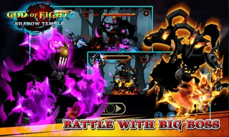 Tangkapan layar gameplay Shadow Stick Warrior.