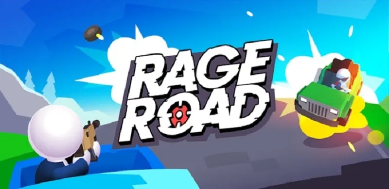 Shooting enemies from the back of a truck in Rage Road.