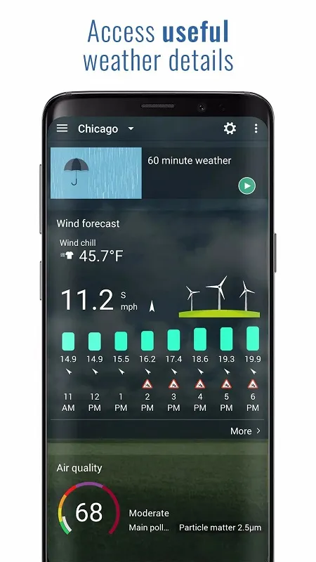 Showcase of accurate weather information and forecast in 3D Flip Clock Weather mod