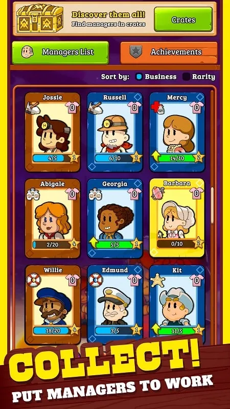 Showcase of character cards and their roles within the game.