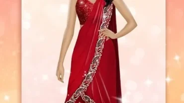 Showcase of diverse clothing options in the Indian Fashion Dressup Stylist game.