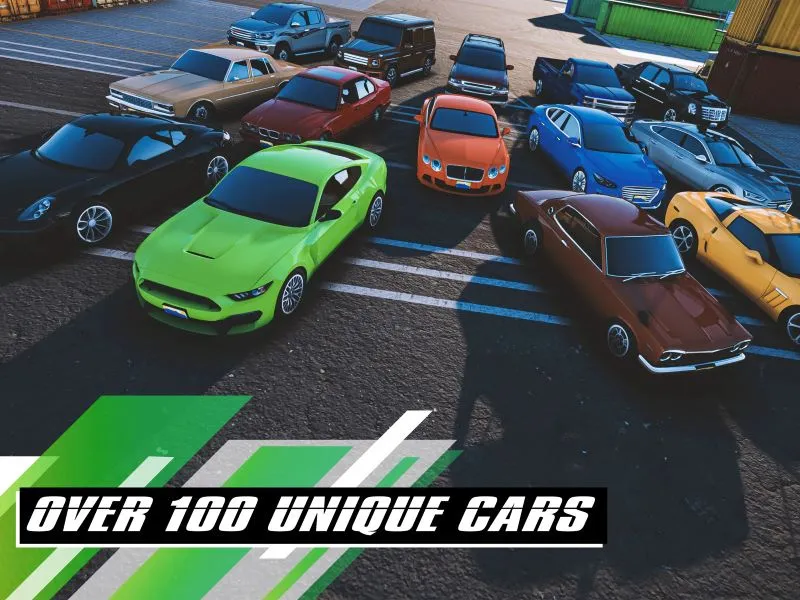 Showcase of various car models available for selection within the Drift for Life game.