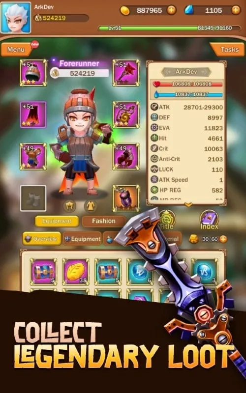 Showcase of various pets available in Loot Legends.